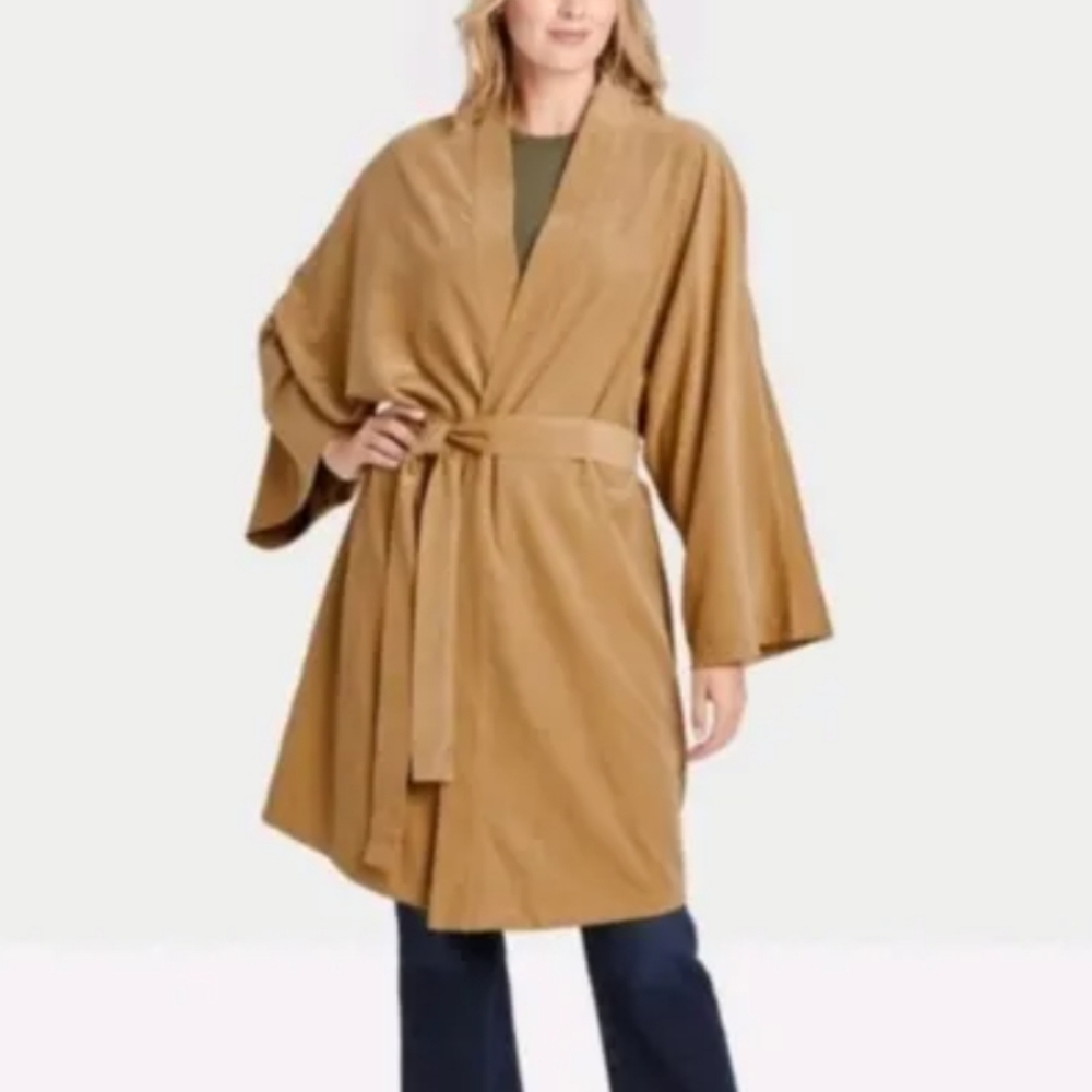 Camel Belted Kimono